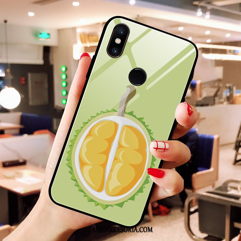 Etui Xiaomi Mi Mix 3 Szkło Mały Zielony, Pokrowce Xiaomi Mi Mix 3 Telefon Komórkowy Czerwony Świeży Beige