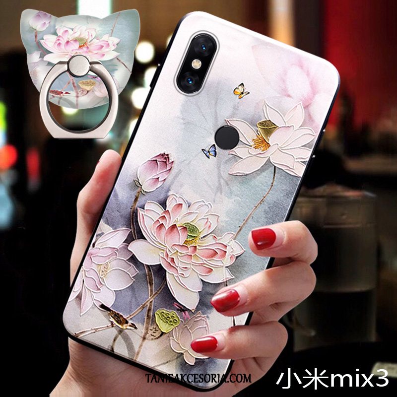 Etui Xiaomi Mi Mix 3 Wiatr Mały Nowy, Pokrowce Xiaomi Mi Mix 3 Cienkie Chiński Styl Tendencja Beige