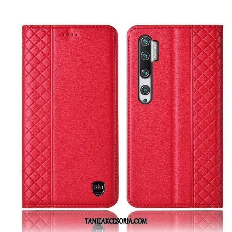 Etui Xiaomi Mi Note 10 All Inclusive Telefon Komórkowy Mały, Pokrowce Xiaomi Mi Note 10 W Kratę Żółty Ochraniacz Beige