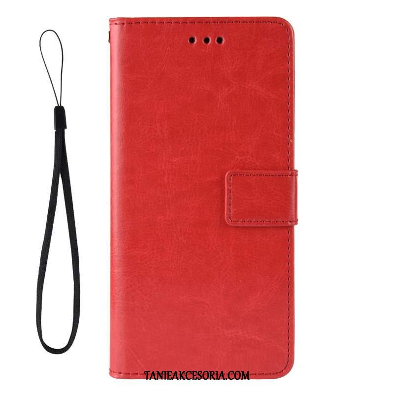 Etui Xiaomi Mi Note 10 Lite Czerwony Wiszące Ozdoby Jednolity Kolor, Pokrowce Xiaomi Mi Note 10 Lite Skórzany Futerał Telefon Komórkowy Mały Beige