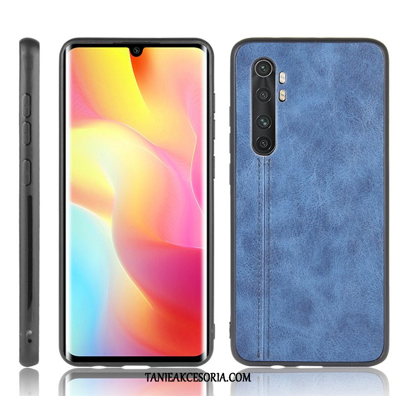 Etui Xiaomi Mi Note 10 Lite Ochraniacz Mały Telefon Komórkowy, Futerał Xiaomi Mi Note 10 Lite Czerwony Bydło Wzór Beige