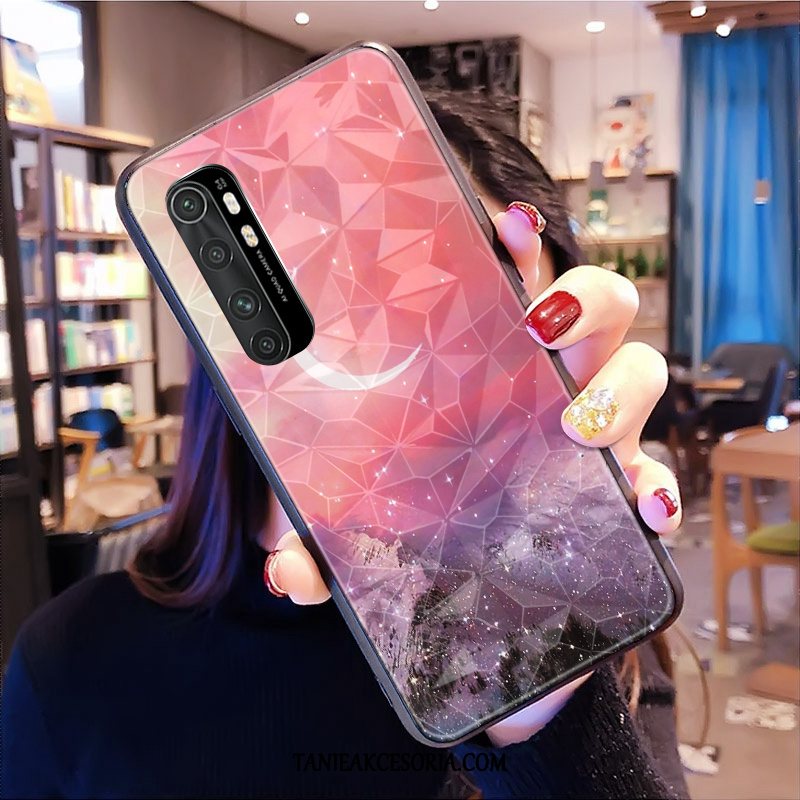 Etui Xiaomi Mi Note 10 Lite Ochraniacz Telefon Komórkowy Wzór, Futerał Xiaomi Mi Note 10 Lite Purpurowy Wzór Dostosowane Beige