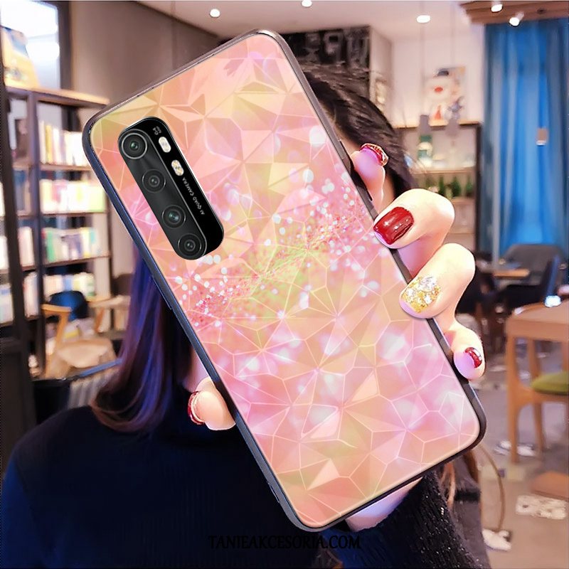 Etui Xiaomi Mi Note 10 Lite Ochraniacz Telefon Komórkowy Wzór, Futerał Xiaomi Mi Note 10 Lite Purpurowy Wzór Dostosowane Beige