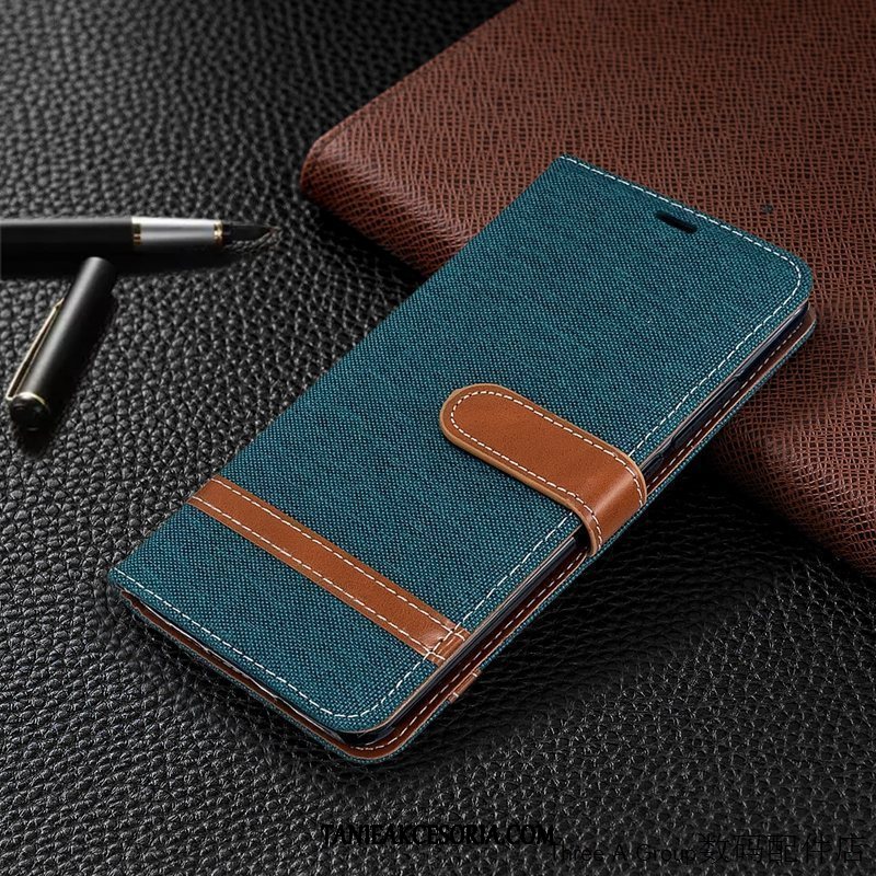 Etui Xiaomi Mi Note 10 Mały Ochraniacz Karta, Obudowa Xiaomi Mi Note 10 Telefon Komórkowy Wzór Płótno Beige