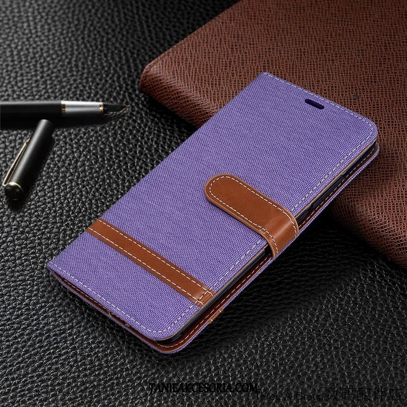 Etui Xiaomi Mi Note 10 Mały Ochraniacz Karta, Obudowa Xiaomi Mi Note 10 Telefon Komórkowy Wzór Płótno Beige