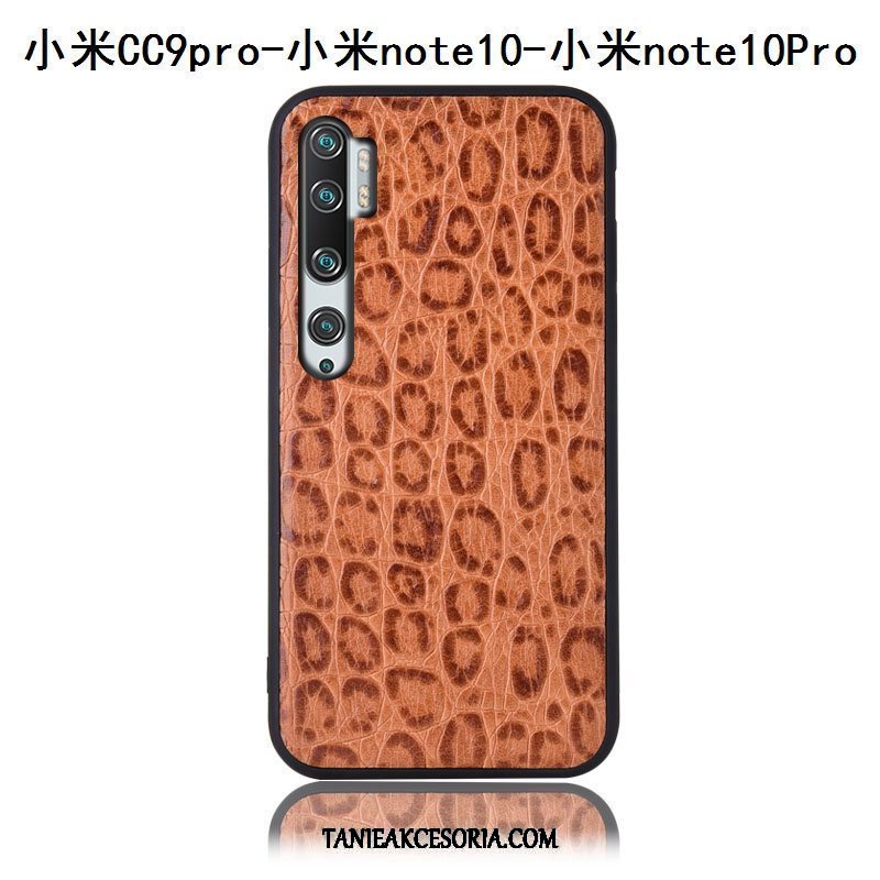 Etui Xiaomi Mi Note 10 Ochraniacz Czerwony Skóra, Futerał Xiaomi Mi Note 10 Tylna Pokrywa All Inclusive Anti-fall Braun Beige