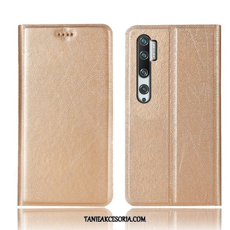 Etui Xiaomi Mi Note 10 Wzór All Inclusive Mały, Futerał Xiaomi Mi Note 10 Ochraniacz Jedwab Anti-fall Beige