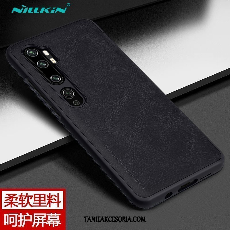 Etui Xiaomi Mi Note 10 Złoto Biznes Telefon Komórkowy, Pokrowce Xiaomi Mi Note 10 Skórzany Futerał Ochraniacz Mały Braun Beige