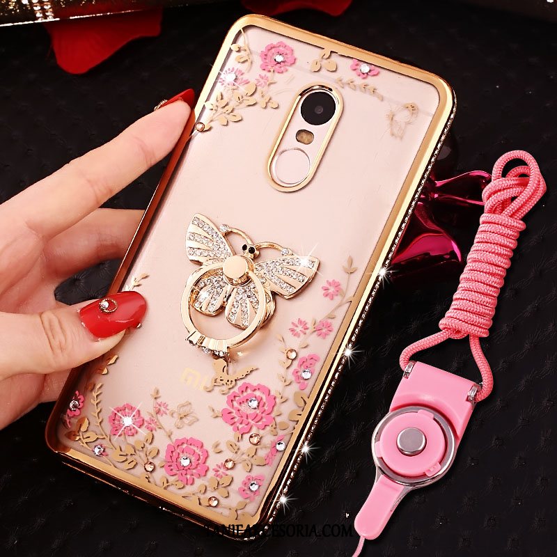 Etui Xiaomi Redmi 5 Osobowość Tendencja Przezroczysty, Obudowa Xiaomi Redmi 5 Telefon Komórkowy Rhinestone Ochraniacz Beige