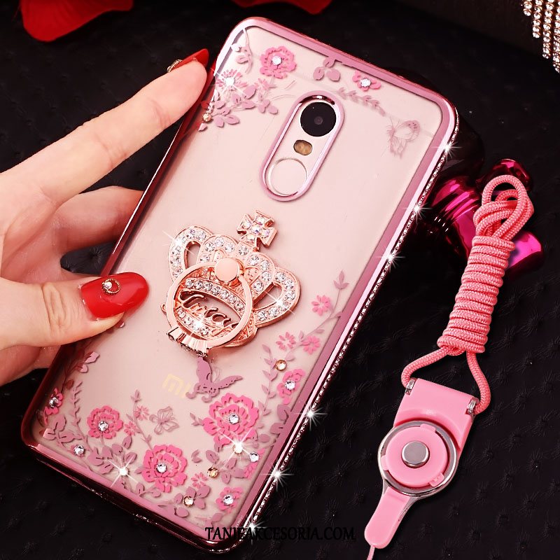 Etui Xiaomi Redmi 5 Osobowość Tendencja Przezroczysty, Obudowa Xiaomi Redmi 5 Telefon Komórkowy Rhinestone Ochraniacz Beige