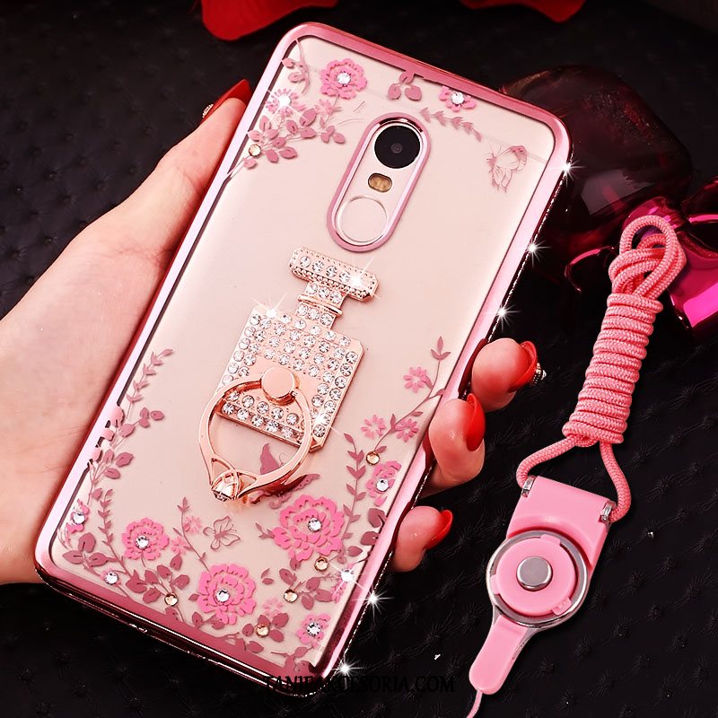 Etui Xiaomi Redmi 5 Osobowość Tendencja Przezroczysty, Obudowa Xiaomi Redmi 5 Telefon Komórkowy Rhinestone Ochraniacz Beige