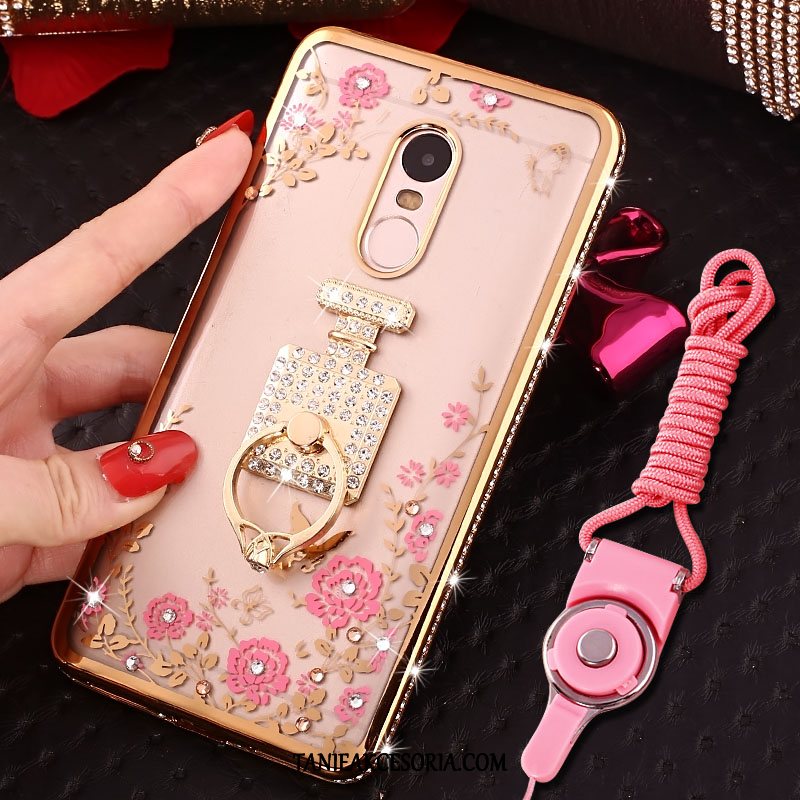 Etui Xiaomi Redmi 5 Osobowość Tendencja Przezroczysty, Obudowa Xiaomi Redmi 5 Telefon Komórkowy Rhinestone Ochraniacz Beige