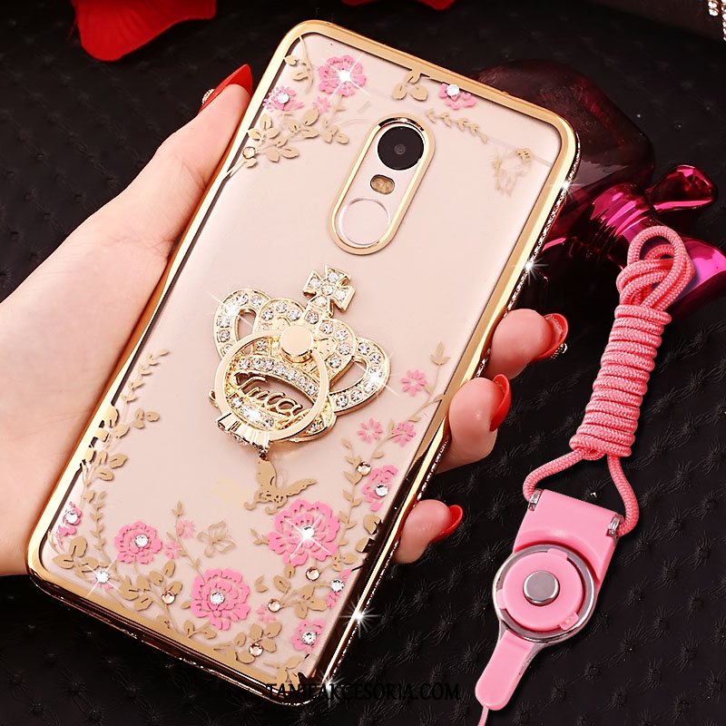 Etui Xiaomi Redmi 5 Osobowość Tendencja Przezroczysty, Obudowa Xiaomi Redmi 5 Telefon Komórkowy Rhinestone Ochraniacz Beige