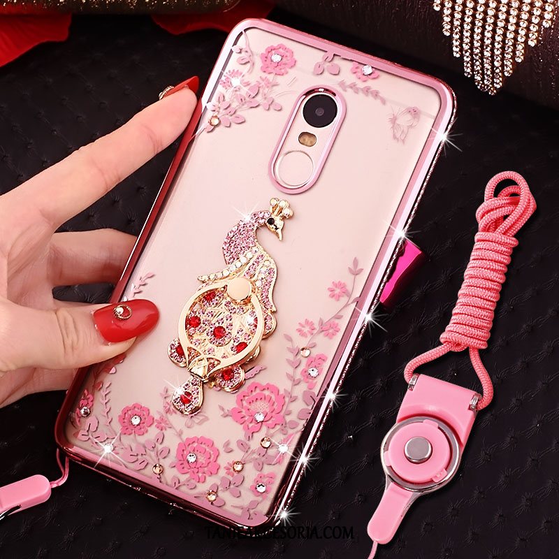 Etui Xiaomi Redmi 5 Osobowość Tendencja Przezroczysty, Obudowa Xiaomi Redmi 5 Telefon Komórkowy Rhinestone Ochraniacz Beige