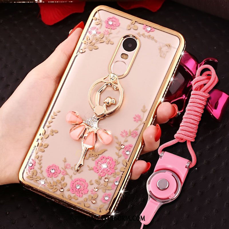 Etui Xiaomi Redmi 5 Osobowość Tendencja Przezroczysty, Obudowa Xiaomi Redmi 5 Telefon Komórkowy Rhinestone Ochraniacz Beige