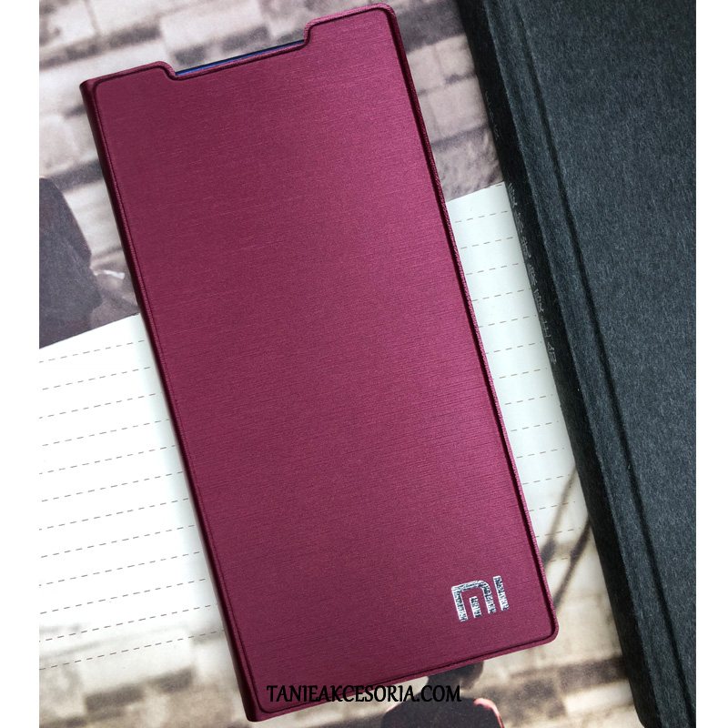 Etui Xiaomi Redmi 5 Skórzany Telefon Komórkowy Ochraniacz, Futerał Xiaomi Redmi 5 Trudno Czerwony Mały Beige