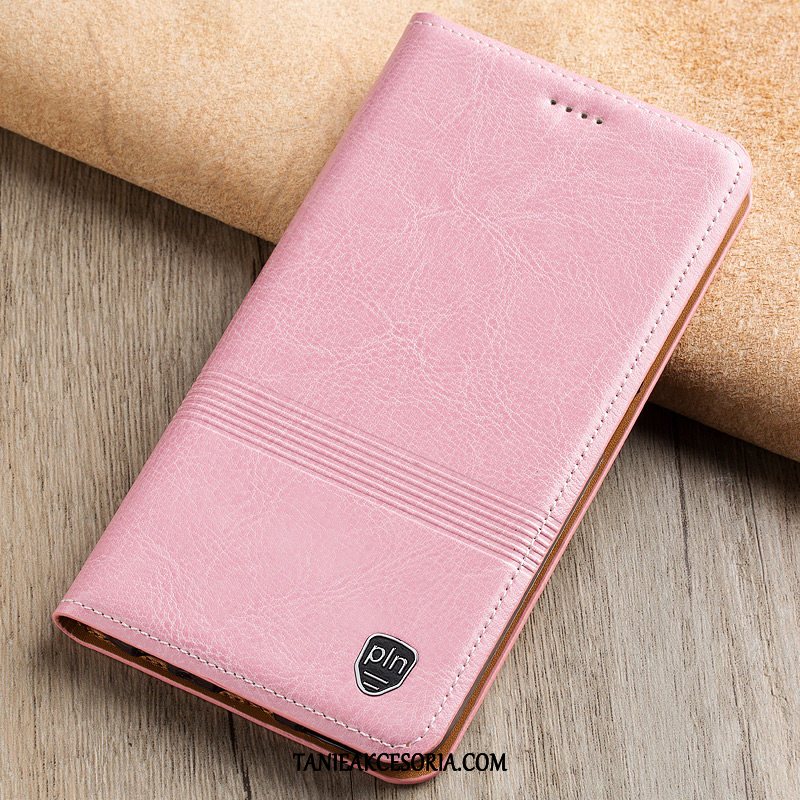 Etui Xiaomi Redmi 6 Ochraniacz Mały Telefon Komórkowy, Obudowa Xiaomi Redmi 6 Czerwony Skórzany Futerał Czarny Beige