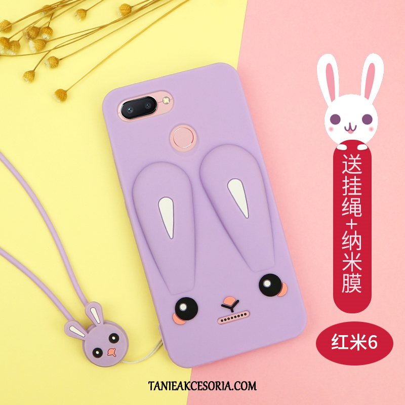 Etui Xiaomi Redmi 6 Wiszące Ozdoby Piękny Kreatywne, Futerał Xiaomi Redmi 6 Czerwony Netto Kreskówka Ochraniacz Beige