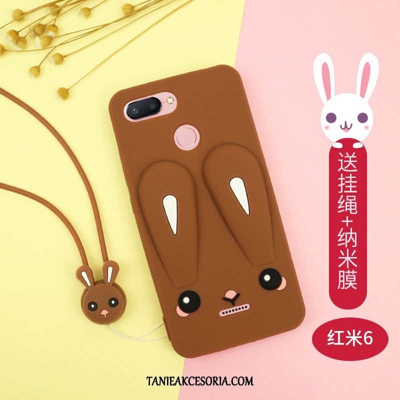 Etui Xiaomi Redmi 6 Wiszące Ozdoby Piękny Kreatywne, Futerał Xiaomi Redmi 6 Czerwony Netto Kreskówka Ochraniacz Beige