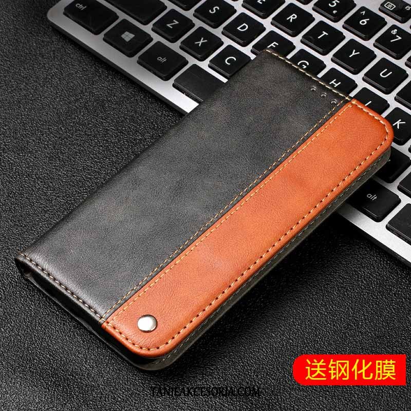 Etui Xiaomi Redmi 6a Czarny Miękki Czerwony, Obudowa Xiaomi Redmi 6a Telefon Komórkowy Luksusowy Skórzany Futerał Beige