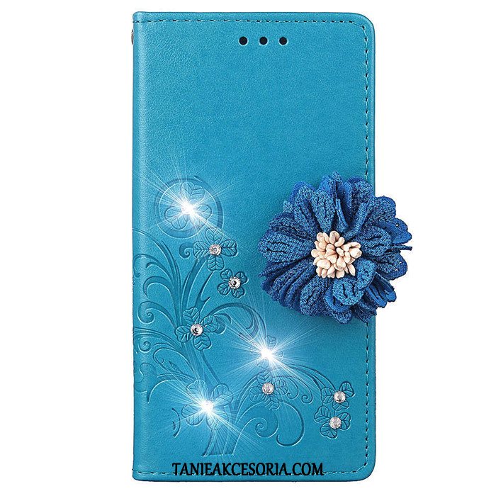 Etui Xiaomi Redmi 6a Klapa Wiszące Ozdoby Anti-fall, Obudowa Xiaomi Redmi 6a Czerwony Telefon Komórkowy Rhinestone Beige