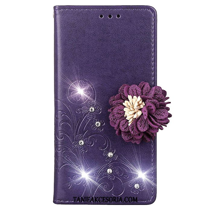 Etui Xiaomi Redmi 6a Klapa Wiszące Ozdoby Anti-fall, Obudowa Xiaomi Redmi 6a Czerwony Telefon Komórkowy Rhinestone Beige