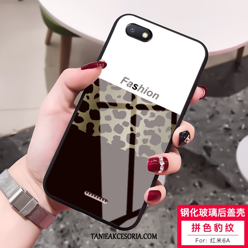 Etui Xiaomi Redmi 6a Lampart Proste Czerwony, Pokrowce Xiaomi Redmi 6a Czerwony Netto Szkło All Inclusive Beige