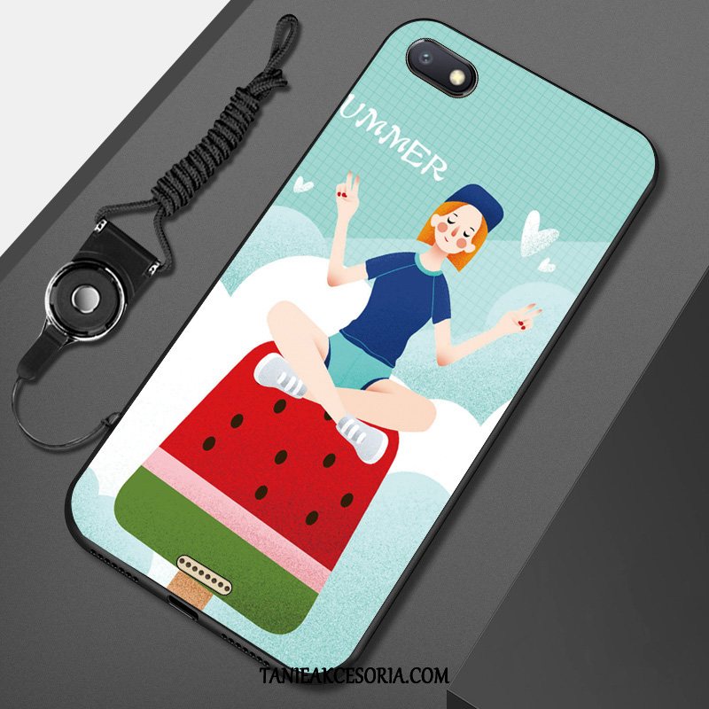 Etui Xiaomi Redmi 6a Telefon Komórkowy Czerwony Miękki, Pokrowce Xiaomi Redmi 6a Świeży Mały Wiszące Ozdoby Beige