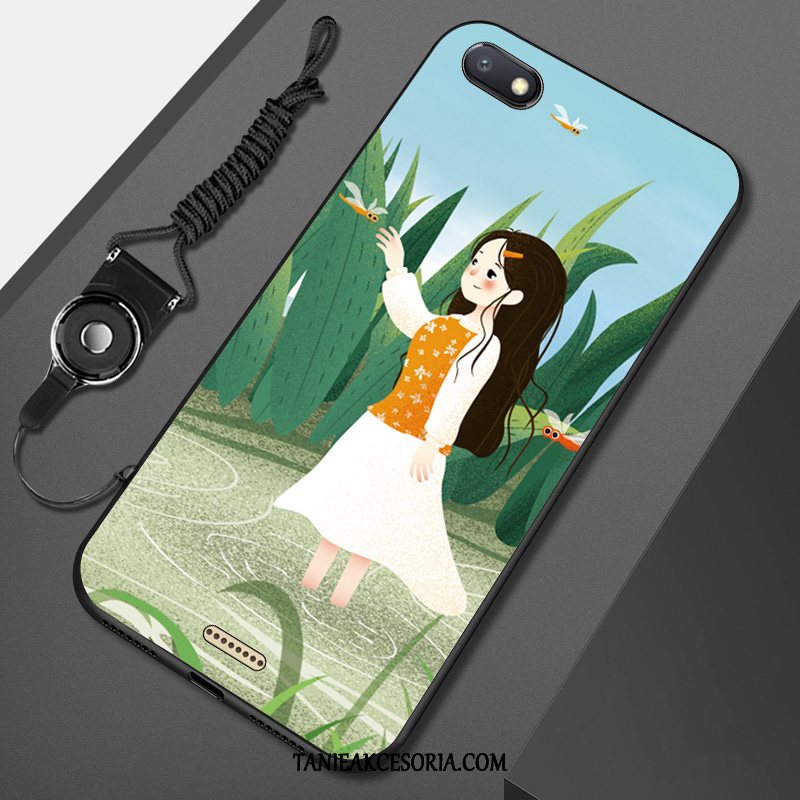 Etui Xiaomi Redmi 6a Telefon Komórkowy Czerwony Miękki, Pokrowce Xiaomi Redmi 6a Świeży Mały Wiszące Ozdoby Beige