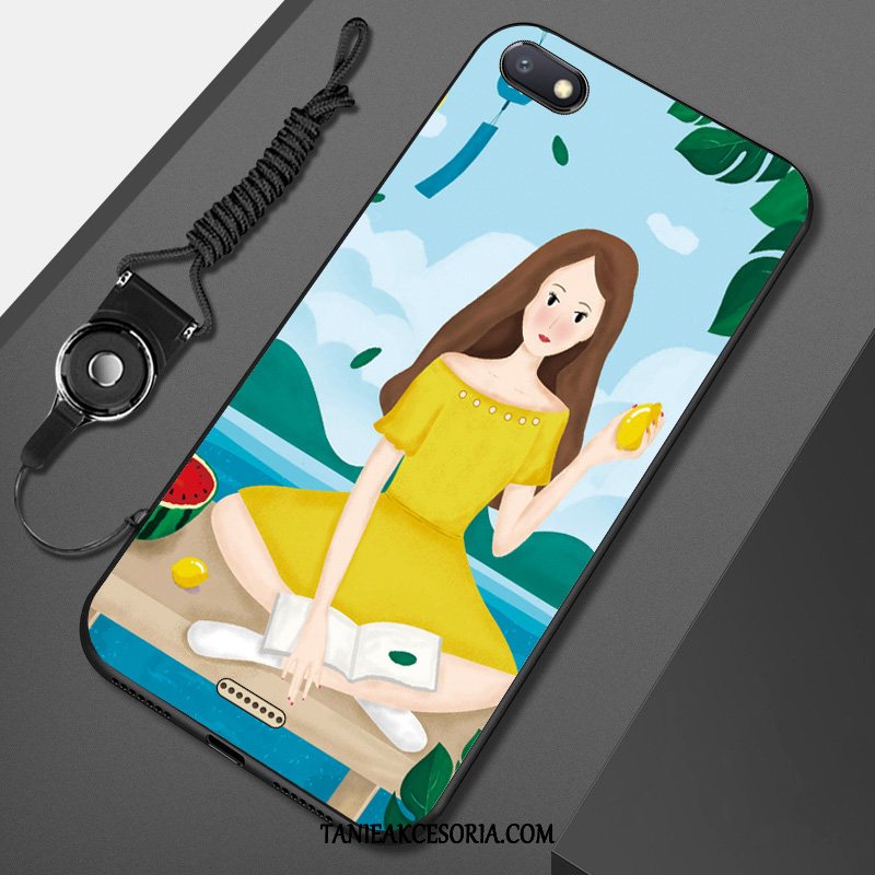 Etui Xiaomi Redmi 6a Telefon Komórkowy Czerwony Miękki, Pokrowce Xiaomi Redmi 6a Świeży Mały Wiszące Ozdoby Beige