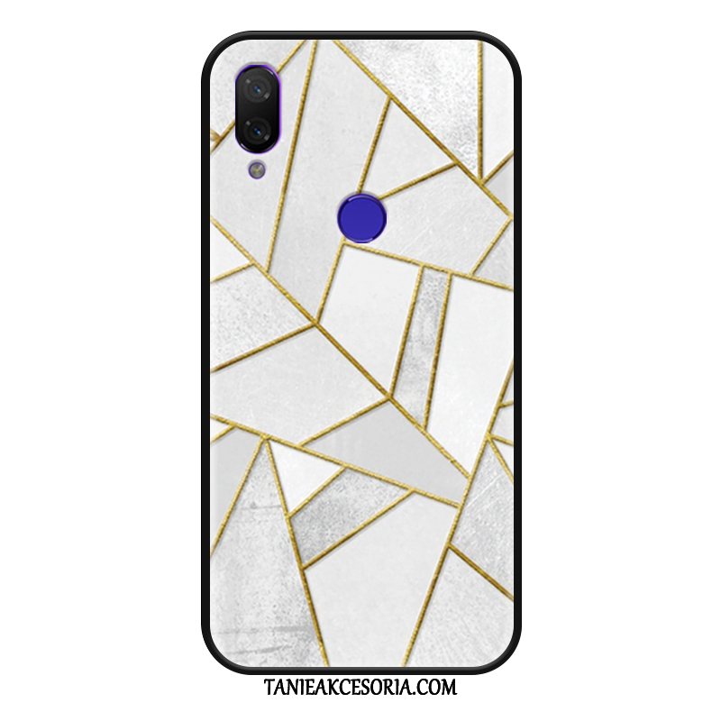 Etui Xiaomi Redmi 7 Czerwony Osobowość Mały, Obudowa Xiaomi Redmi 7 Geometria Moda Kreatywne Beige