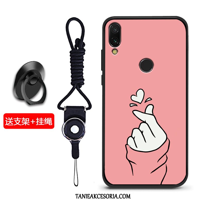 Etui Xiaomi Redmi 7 Czerwony Telefon Komórkowy Anti-fall, Pokrowce Xiaomi Redmi 7 Nubuku Mały Czerwony Netto Beige