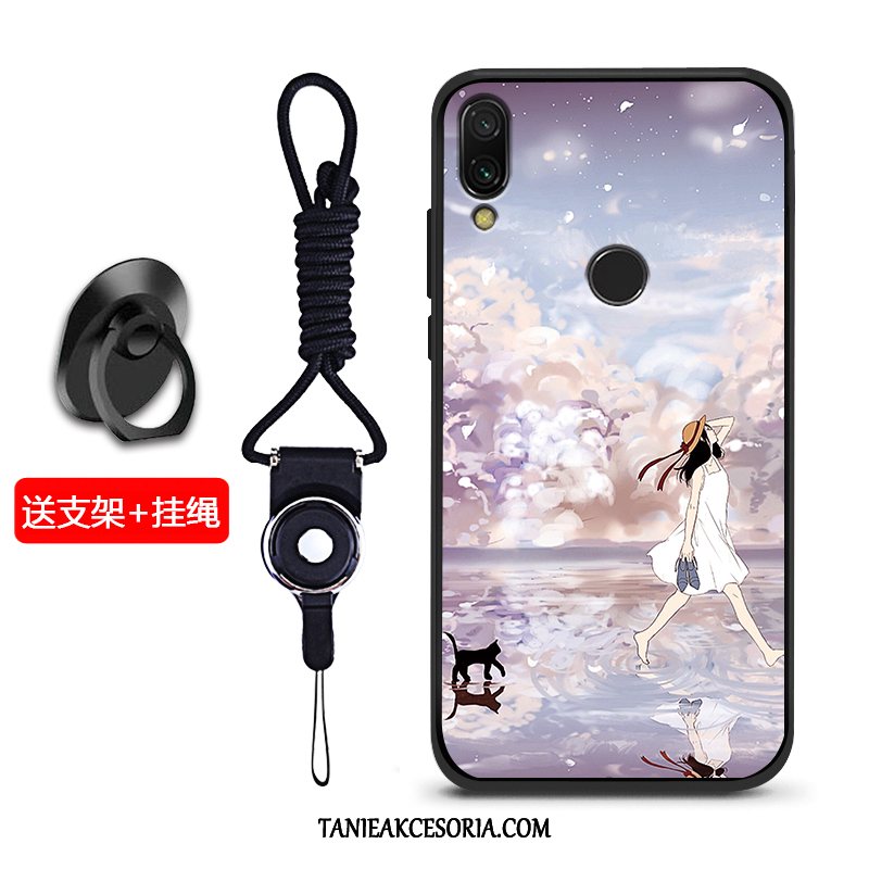 Etui Xiaomi Redmi 7 Czerwony Telefon Komórkowy Anti-fall, Pokrowce Xiaomi Redmi 7 Nubuku Mały Czerwony Netto Beige