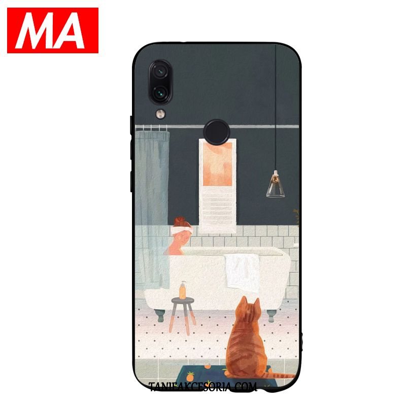 Etui Xiaomi Redmi 7 Ochraniacz Wysoki Zielony, Futerał Xiaomi Redmi 7 Kwiaty Świeży Silikonowe Beige