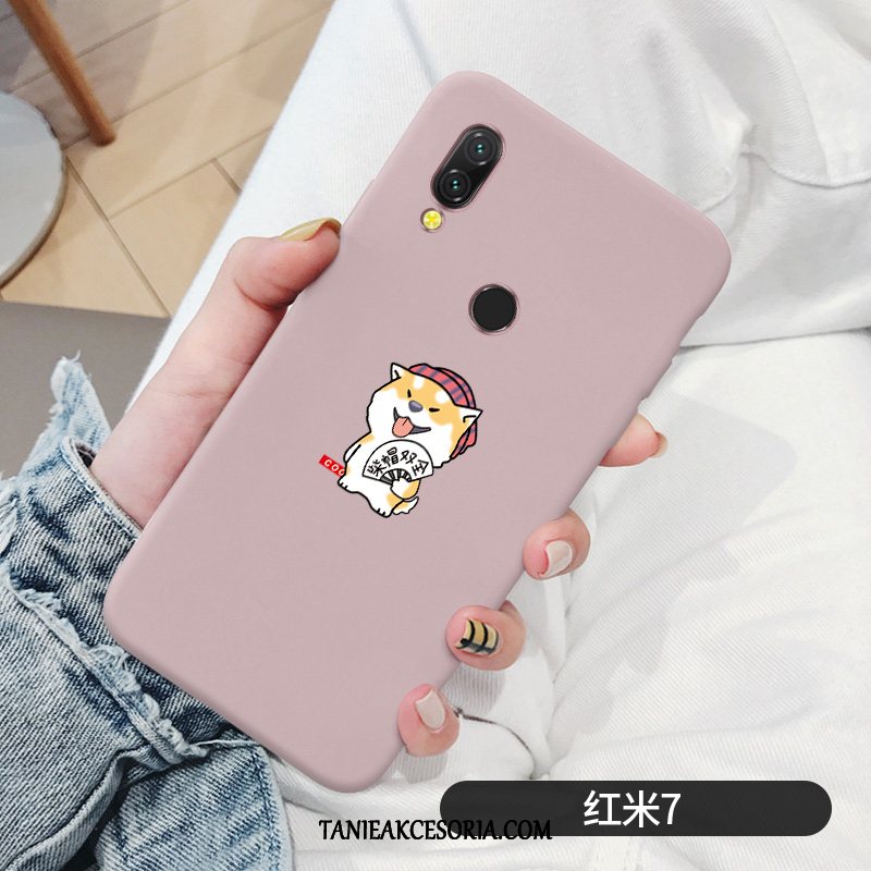 Etui Xiaomi Redmi 7 Piękny Tendencja Silikonowe, Futerał Xiaomi Redmi 7 Anti-fall Telefon Komórkowy Ładny Beige