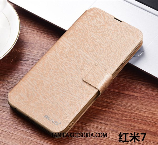 Etui Xiaomi Redmi 7 Silikonowe Czerwony Miękki, Pokrowce Xiaomi Redmi 7 Mały Anti-fall Ochraniacz Beige