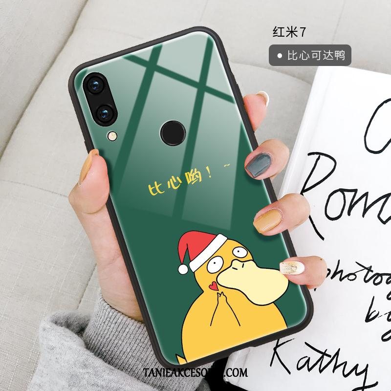 Etui Xiaomi Redmi 7 Telefon Komórkowy Ochraniacz Anti-fall, Futerał Xiaomi Redmi 7 Kreskówka Zielony Silikonowe Beige