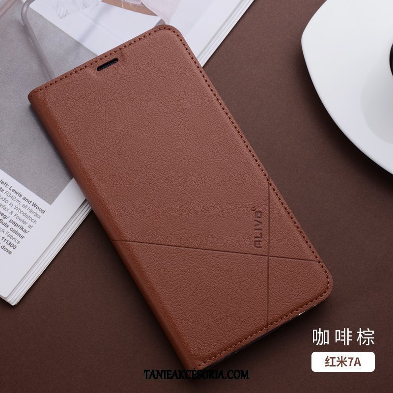 Etui Xiaomi Redmi 7a All Inclusive Klapa Anti-fall, Futerał Xiaomi Redmi 7a Ochraniacz Miękki Mały Braun Beige