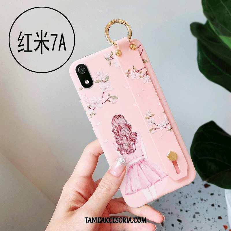 Etui Xiaomi Redmi 7a Anti-fall Osobowość Telefon Komórkowy, Obudowa Xiaomi Redmi 7a Różowe All Inclusive Silikonowe Beige