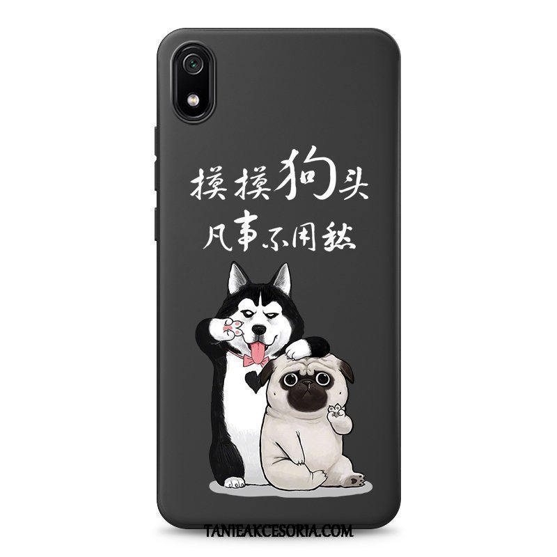 Etui Xiaomi Redmi 7a Kreatywne All Inclusive Silikonowe, Futerał Xiaomi Redmi 7a Tendencja Czerwony Czarny Beige