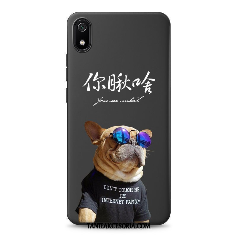 Etui Xiaomi Redmi 7a Kreatywne All Inclusive Silikonowe, Futerał Xiaomi Redmi 7a Tendencja Czerwony Czarny Beige