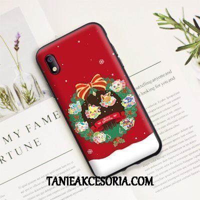 Etui Xiaomi Redmi 7a Ochraniacz All Inclusive Czerwony, Pokrowce Xiaomi Redmi 7a Boże Narodzenie Zakochani Anti-fall Beige