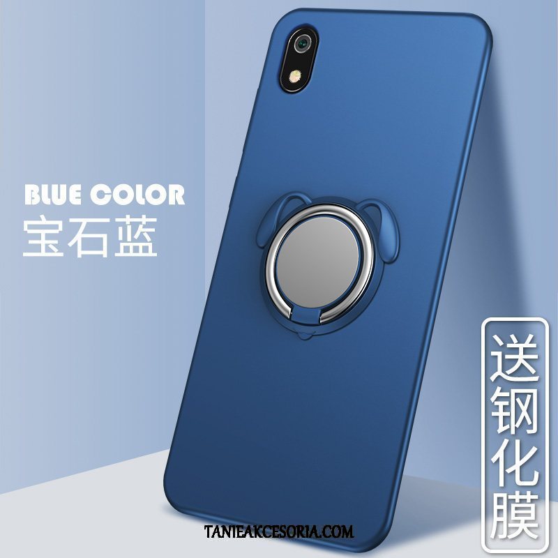 Etui Xiaomi Redmi 7a Telefon Komórkowy All Inclusive Ring, Obudowa Xiaomi Redmi 7a Nubuku Czerwony Anti-fall Beige