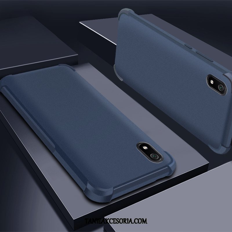 Etui Xiaomi Redmi 7a Telefon Komórkowy Anti-fall Silikonowe, Pokrowce Xiaomi Redmi 7a Nubuku Wiszące Ozdoby Purpurowy Beige