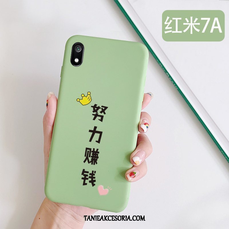 Etui Xiaomi Redmi 7a Telefon Komórkowy Proste Anti-fall, Obudowa Xiaomi Redmi 7a Zielony Mały Świeży Beige