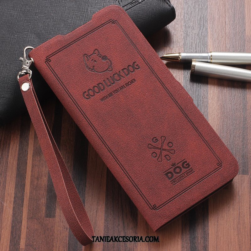 Etui Xiaomi Redmi 8 Anti-fall Vintage Klapa, Obudowa Xiaomi Redmi 8 Wspornik Silikonowe Kreatywne Braun Beige