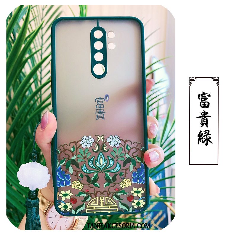 Etui Xiaomi Redmi 9 Anti-fall Silikonowe Ochraniacz, Pokrowce Xiaomi Redmi 9 Purpurowy Chiński Styl Miękki Beige