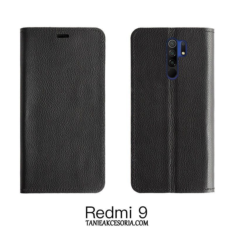 Etui Xiaomi Redmi 9 Czerwony Pomarańczowy Karta, Futerał Xiaomi Redmi 9 Ochraniacz Anti-fall All Inclusive Beige