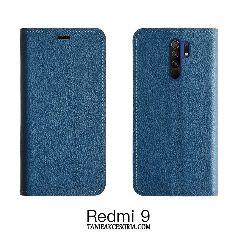 Etui Xiaomi Redmi 9 Czerwony Pomarańczowy Karta, Futerał Xiaomi Redmi 9 Ochraniacz Anti-fall All Inclusive Beige