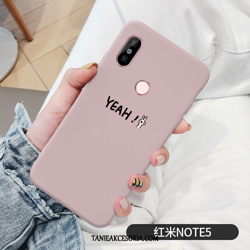 Etui Xiaomi Redmi Note 5 Proste Osobowość All Inclusive, Obudowa Xiaomi Redmi Note 5 Mały Czerwony Wysoki Beige